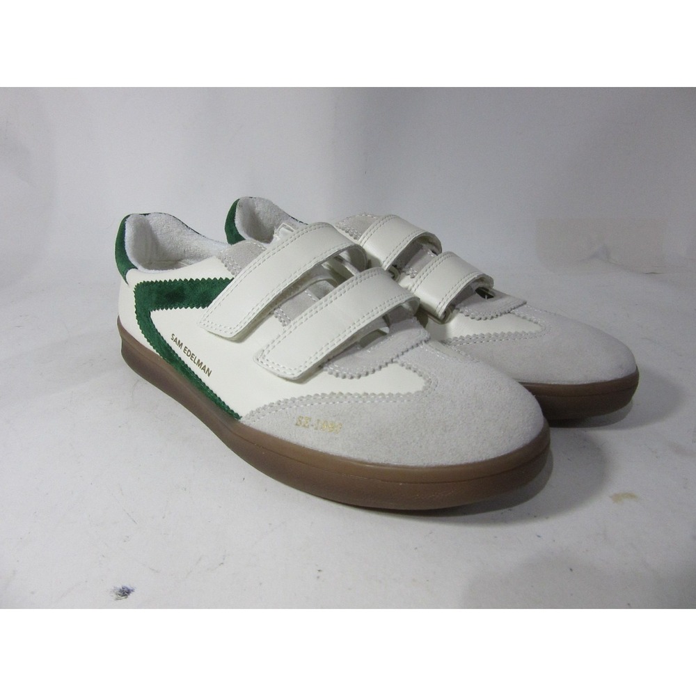 Sam Edelman Shoes Womens US 8.5 M White Green Talia Adjustable Strap Sneakers - Picture 7 of 11